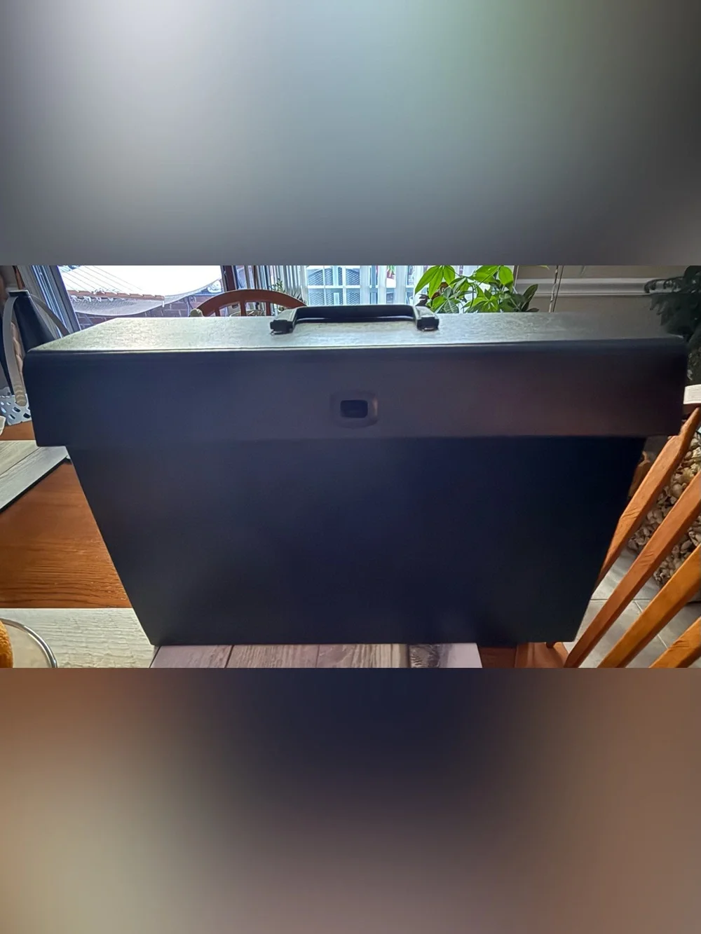 Source Unknown Black Document File Case with Top Handle